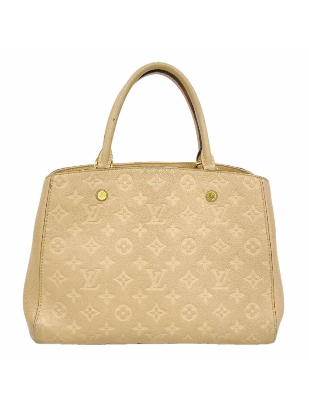 Louis Vuitton Handbag Monogram Empreinte Montaigne MM Dune